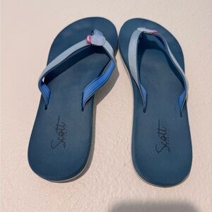 Scott Blue Flip Flops